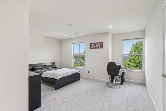 2811 De Paul Ct, Franklin Park, PA 15143 - bedroom with carpet, recessed lighting, and a desk