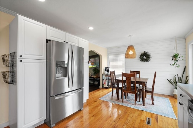108 Mary St, Ross Twp, PA 15214 - dining area featuring light wood-style flooring and recessed lighting