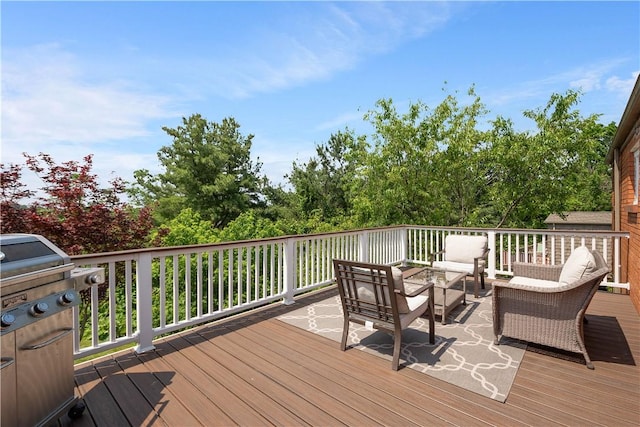 108 Mary St, Ross Twp, PA 15214 - deck with an outdoor living space and a grill