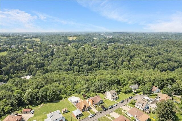 108 Mary St, Ross Twp, PA 15214 - aerial view of residential area with a heavily wooded area