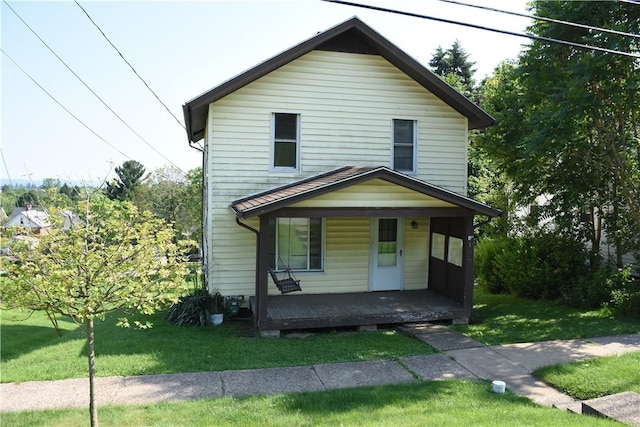 1354 Water St, Indiana Boro Ind, PA 15701 - view of front facade featuring covered porch and a front lawn
