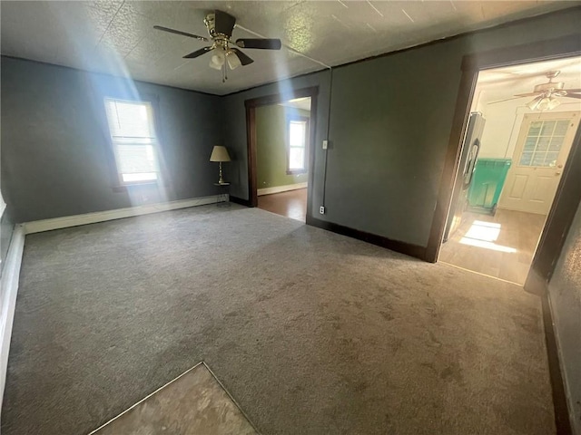 1354 Water St, Indiana Boro Ind, PA 15701 - empty room with ceiling fan and carpet flooring