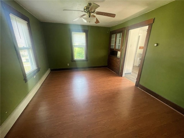 1354 Water St, Indiana Boro Ind, PA 15701 - spare room with wood finished floors and a ceiling fan