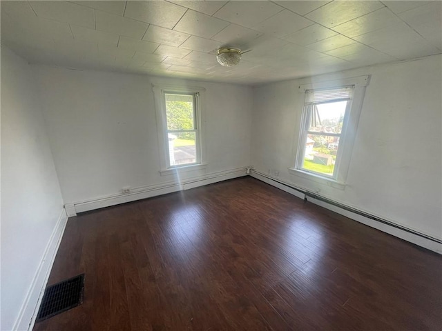 1354 Water St, Indiana Boro Ind, PA 15701 - spare room with dark wood-style floors and baseboard heating