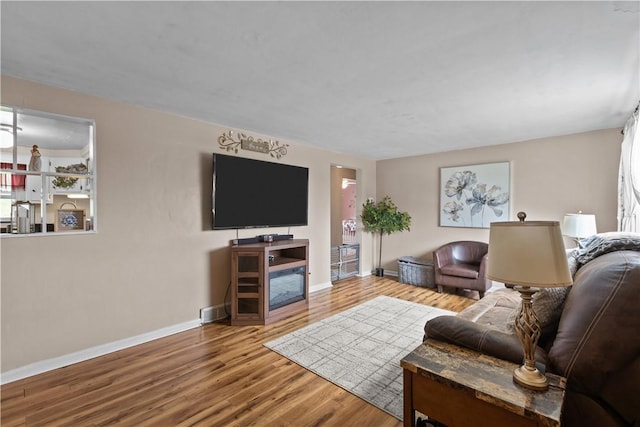 237 Creston, West Mifflin, PA 15122 - living room featuring wood finished floors and baseboards