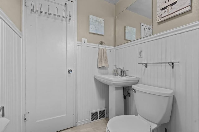 237 Creston, West Mifflin, PA 15122 - bathroom with toilet and wainscoting