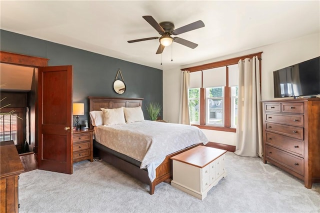 2026 Darlington Rd, Chippewa Twp, PA 15010 - bedroom with light carpet and ceiling fan