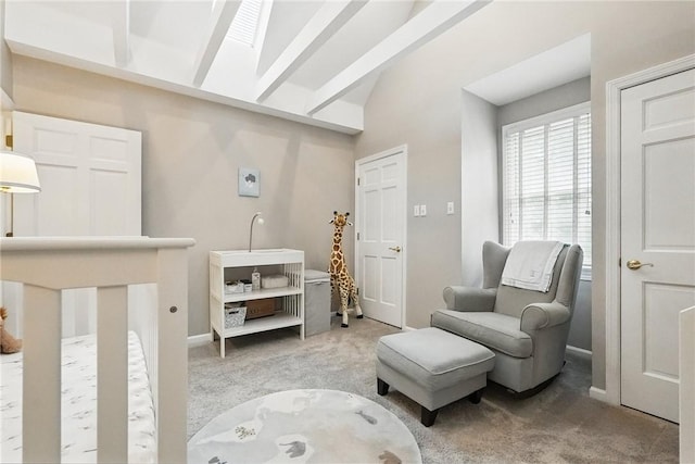 5727 Kentucky Ave, Shadyside, PA 15232 - bedroom with light colored carpet and vaulted ceiling