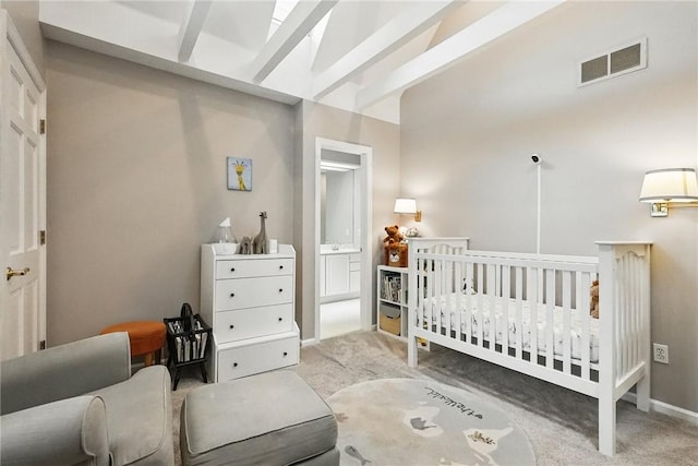5727 Kentucky Ave, Shadyside, PA 15232 - bedroom with carpet flooring and a nursery area