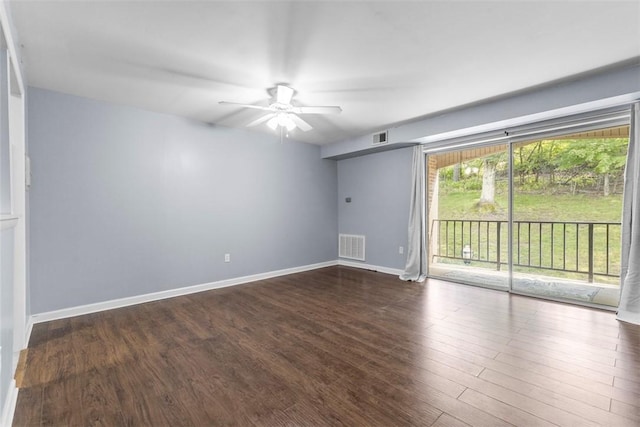 604 Calais Dr Unit 1203, Mccandless, PA 15237 - unfurnished room featuring a ceiling fan and dark wood-style flooring