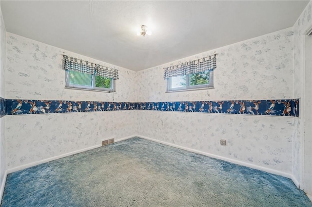 11 Frick Ave, Irwin, PA 15642 - carpeted spare room featuring wallpapered walls and baseboards