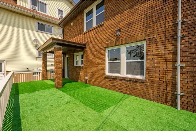1738 Barr Ave, Crafton, PA 15205 - rear view of property featuring brick siding and a yard