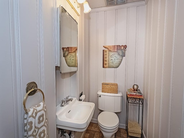 776 Elm Spring Rd, Mt Lebanon, PA 15243 - half bathroom with a sink and stone finish flooring