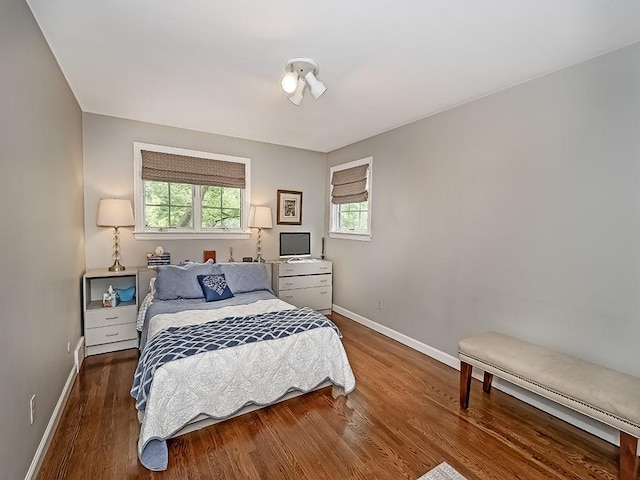 776 Elm Spring Rd, Mt Lebanon, PA 15243 - bedroom with baseboards and wood finished floors