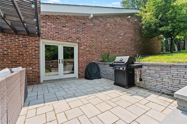 4077 Clarkland Ave, Hampton, PA 15101 - view of patio / terrace with french doors and grilling area
