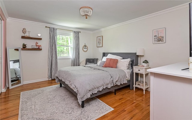 4077 Clarkland Ave, Hampton, PA 15101 - bedroom with ornamental molding and light wood-style floors