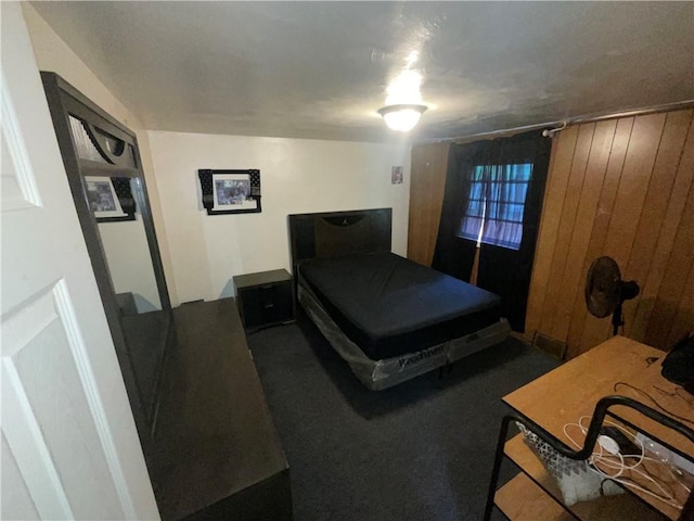 242 Chester Ave, Perry Hilltop, PA 15214 - carpeted bedroom featuring wooden walls