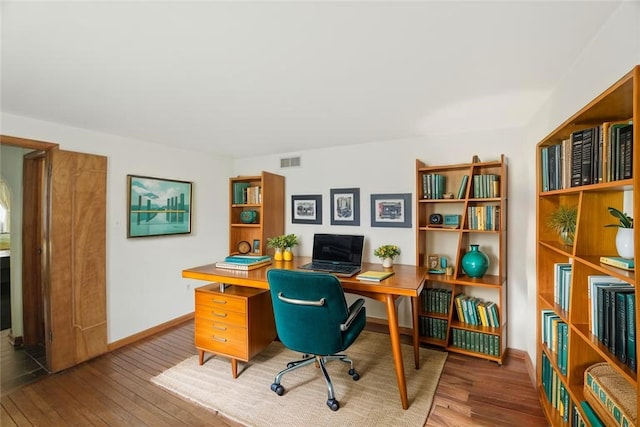 480 Herbst Manor Rd, Kennedy Twp, PA 15108 - office area with hardwood / wood-style floors