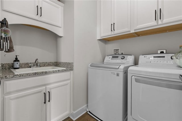 159 Heather Dr, North Strabane, PA 15317 - laundry area featuring washing machine and dryer and cabinet space