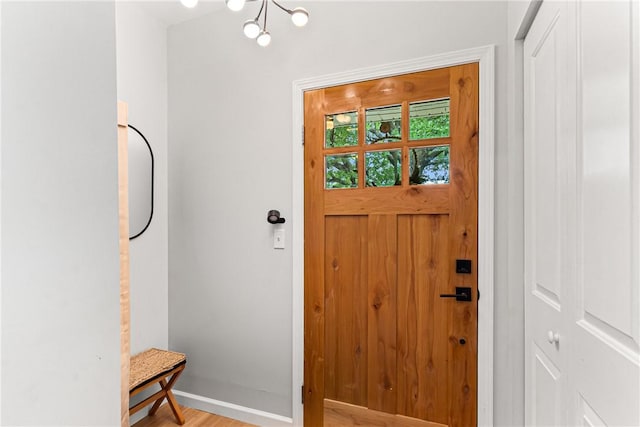 5719 Hobart St, Squirrel Hill, PA 15217 - foyer entrance with light wood-type flooring and baseboards