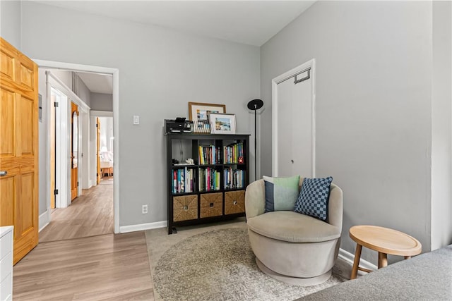 5719 Hobart St, Squirrel Hill, PA 15217 - living area with light wood-style floors and baseboards