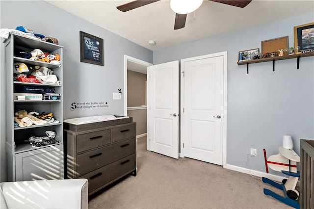 159 Horseshoe Dr, North Fayette, PA 15071 - office space with ceiling fan and light colored carpet