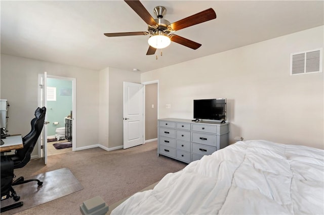159 Horseshoe Dr, North Fayette, PA 15071 - bedroom with carpet, an office area, and a ceiling fan