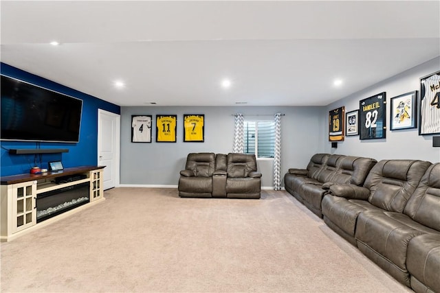 159 Horseshoe Dr, North Fayette, PA 15071 - living area with carpet and recessed lighting