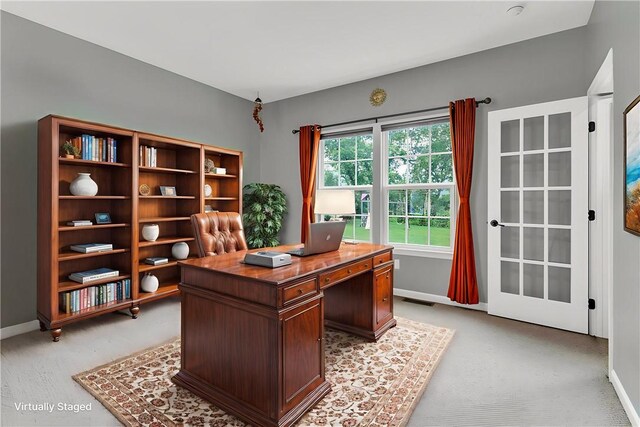 2972 Cross Creek Ct, Hampton, PA 15044 - office with baseboards and light carpet