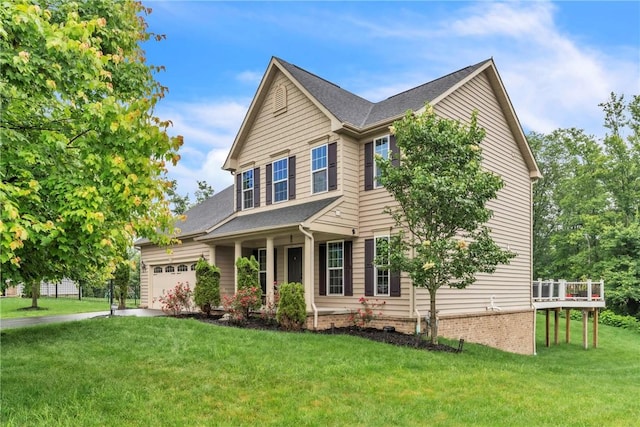2972 Cross Creek Ct, Hampton, PA 15044 - view of front of house with a front lawn and an attached garage