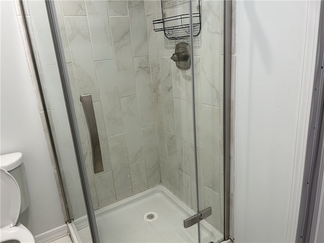 420 28th St, Eastvale, PA 15010 - bathroom featuring toilet and a shower stall