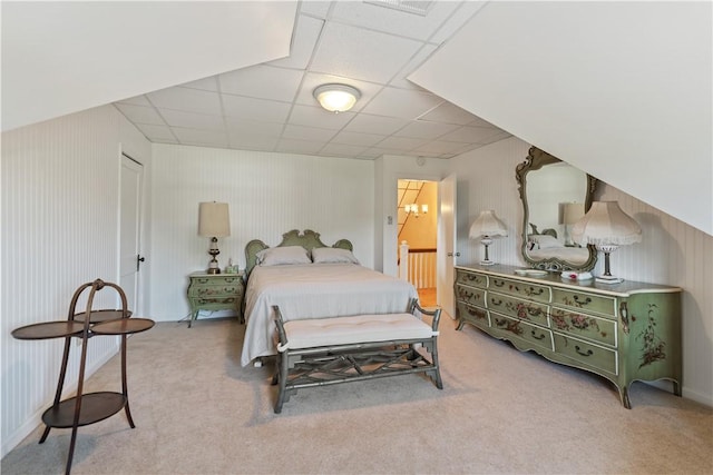 2403 Jenny Lind St, Mckeesport, PA 15132 - bedroom with carpet and a drop ceiling