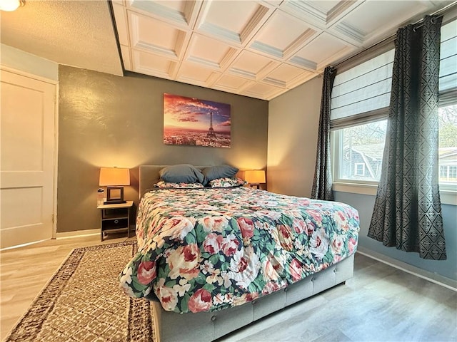 1235 Arkansas Ave, Dormont, PA 15216 - bedroom with wood finished floors and coffered ceiling