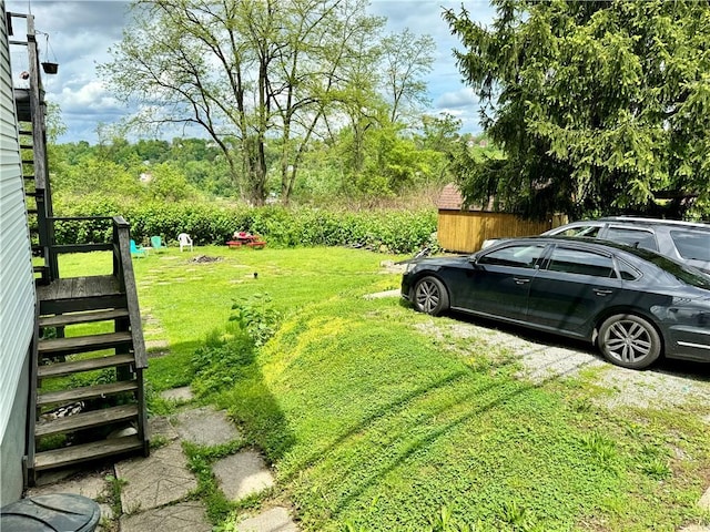 1879 Romine Ave, Port Vue, PA 15133 - view of grassy yard featuring stairs