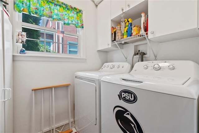 517 Keystone Dr, New Kensington, PA 15068 - laundry room featuring cabinet space and washer and clothes dryer