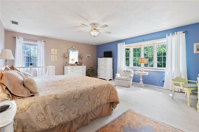 517 Keystone Dr, New Kensington, PA 15068 - bedroom featuring carpet floors and ceiling fan