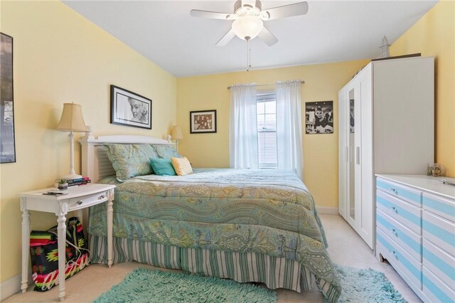 517 Keystone Dr, New Kensington, PA 15068 - carpeted bedroom with ceiling fan