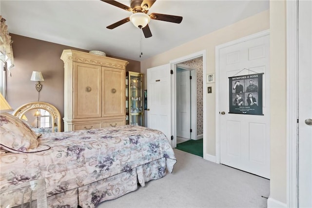 517 Keystone Dr, New Kensington, PA 15068 - carpeted bedroom with baseboards and ceiling fan