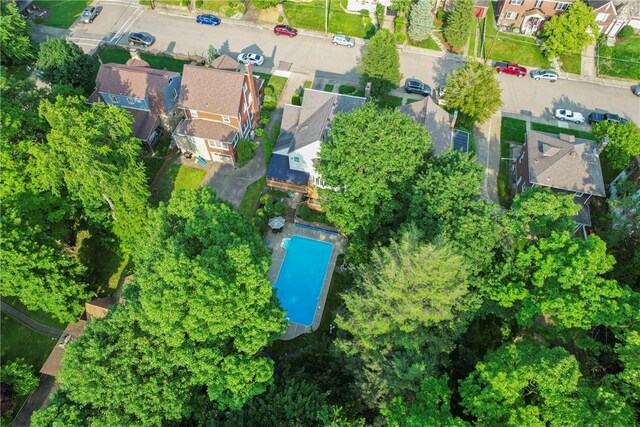 517 Keystone Dr, New Kensington, PA 15068 - aerial view of property's location featuring nearby suburban area and a pool area