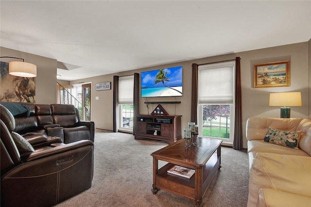 2684 3rd St, Monroeville, PA 15146 - carpeted living room with stairway