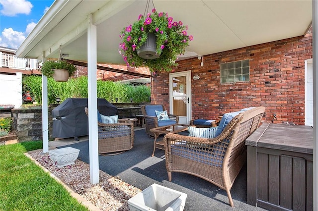 2684 3rd St, Monroeville, PA 15146 - view of patio with an outdoor hangout area and area for grilling