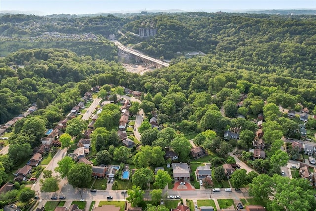 1333 Windermere Dr, Squirrel Hill, PA 15218 - aerial overview of property's location featuring a heavily wooded area and nearby suburban area