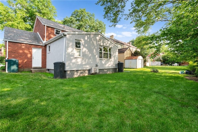 1333 Windermere Dr, Squirrel Hill, PA 15218 - back of property with a shed, a yard, and a chimney