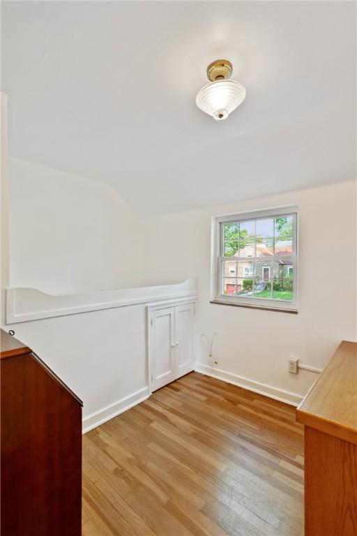 1333 Windermere Dr, Squirrel Hill, PA 15218 - unfurnished dining area featuring light wood-type flooring