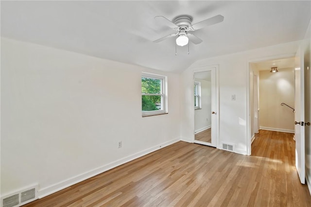 1333 Windermere Dr, Squirrel Hill, PA 15218 - unfurnished bedroom with light wood-style flooring and a ceiling fan