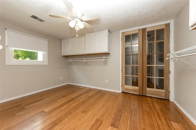 453 Falls Ave, Neshannock Twp, PA 16105 - empty room featuring light wood finished floors and a ceiling fan