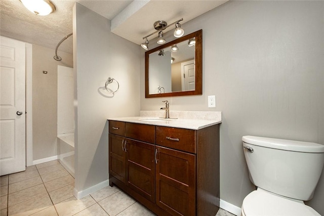453 Falls Ave, Neshannock Twp, PA 16105 - bathroom featuring vanity,  shower combination, and tile patterned floors