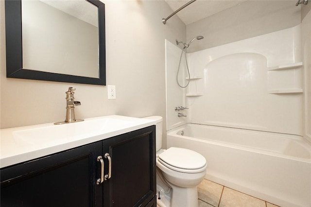 453 Falls Ave, Neshannock Twp, PA 16105 - full bath featuring vanity, shower / bathtub combination, and tile patterned floors