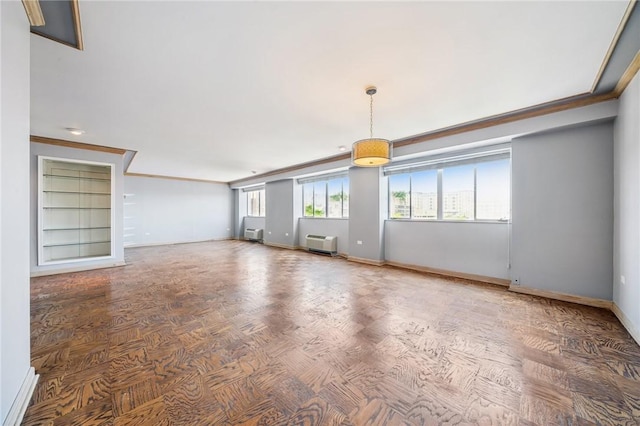 128 N Craig St Unit 703, Oakland, PA 15213 - empty room featuring ornamental molding and an AC wall unit