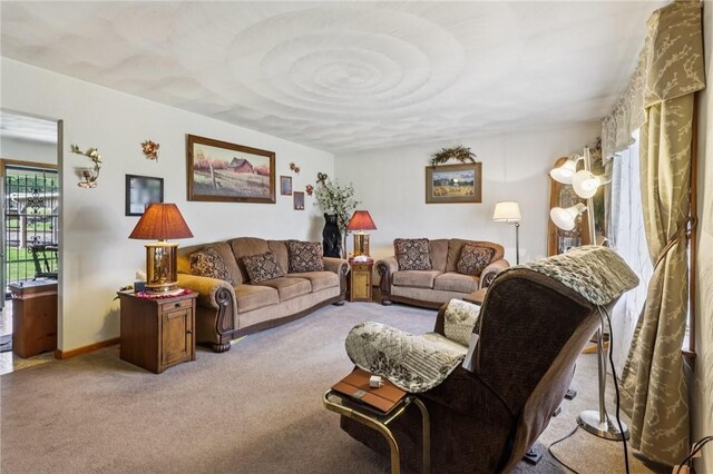 379 Airport Rd, Worthington, PA 16262 - living room with light carpet and baseboards